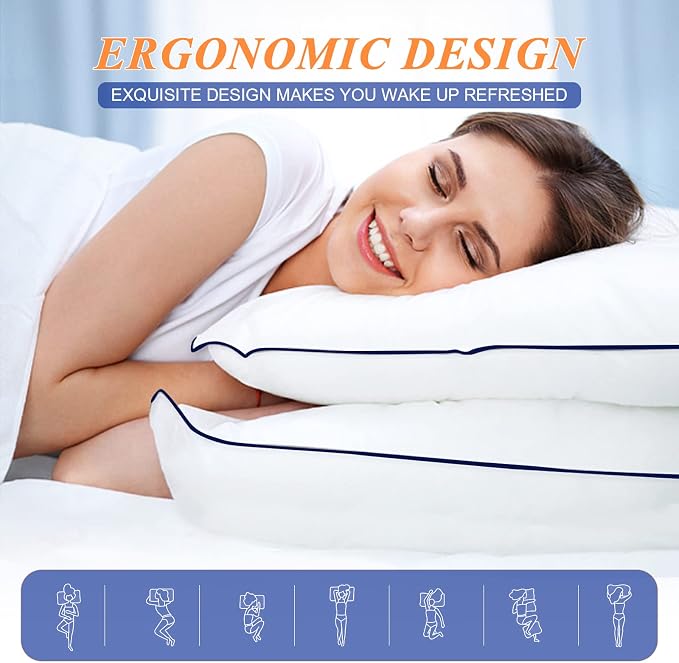 MZOIMZO Bed Pillows for Sleeping- King Size, Cooling Hotel Quality - Image 4