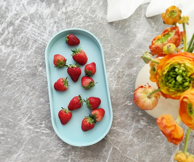 Blue Small Tray, 3 Pack Oval Tray - Image 4