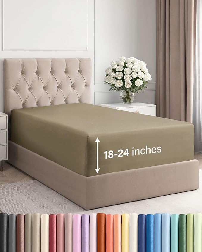 Extra Deep Twin Fitted Sheet by CGKUnlimited