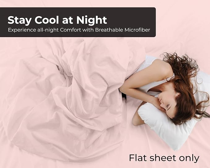Royale Linens Twin XL Flat Sheet - Image 3