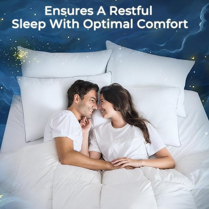 Sasttie Pillows Queen Size Set of 4, Bed Pillows - Image 7