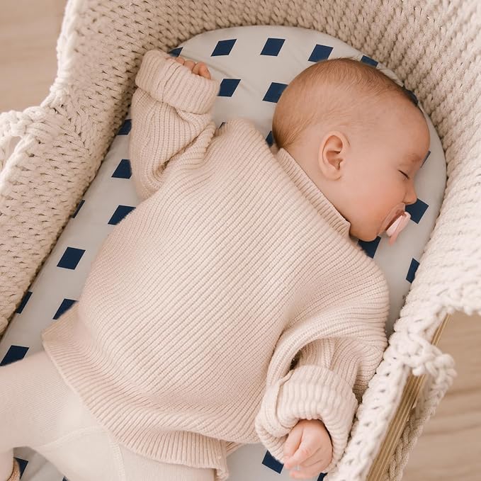Yoofoss Bassinet Sheets for Baby, Baby Delight, Angelbliss, Soft Breathable - Image 4