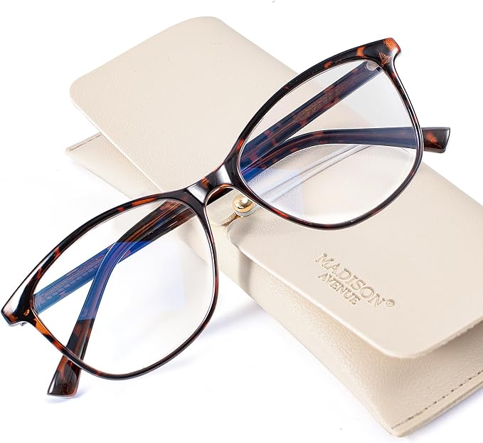 Madison Avenue Blue Light Blocking Glasses Anti Eyestrain UV Glare Blue Light by MadisonAvenue
