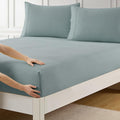 Twin Fitted Sheet Only with Full Elastic & Built in Corner Sheet Straps to by SweetHomeCollection