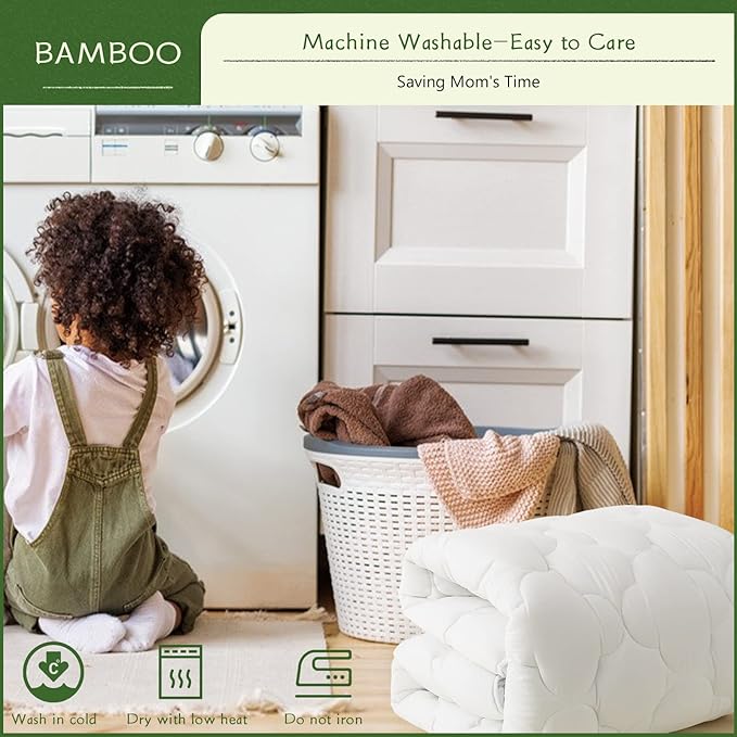 GRT Mattress Pad Cover Rayon from Bamboo California King Size, Extra Thick - Image 6