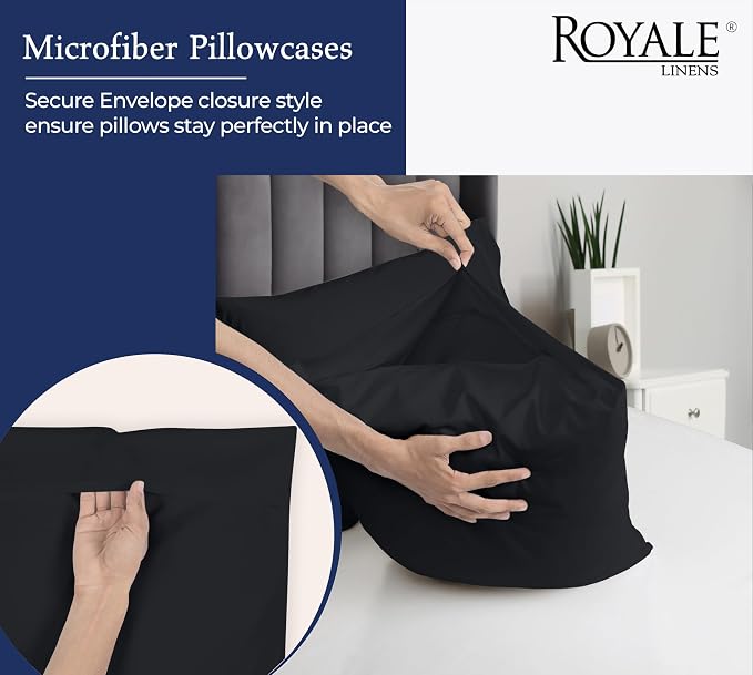 Royale Linens King Pillowcase Set of 2 - Image 5