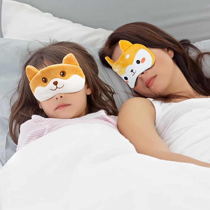 Haysandy 3 Pieces Sleep Mask for Kids Girls Cute Cat Sleeping Eye Cover Soft - Image 6