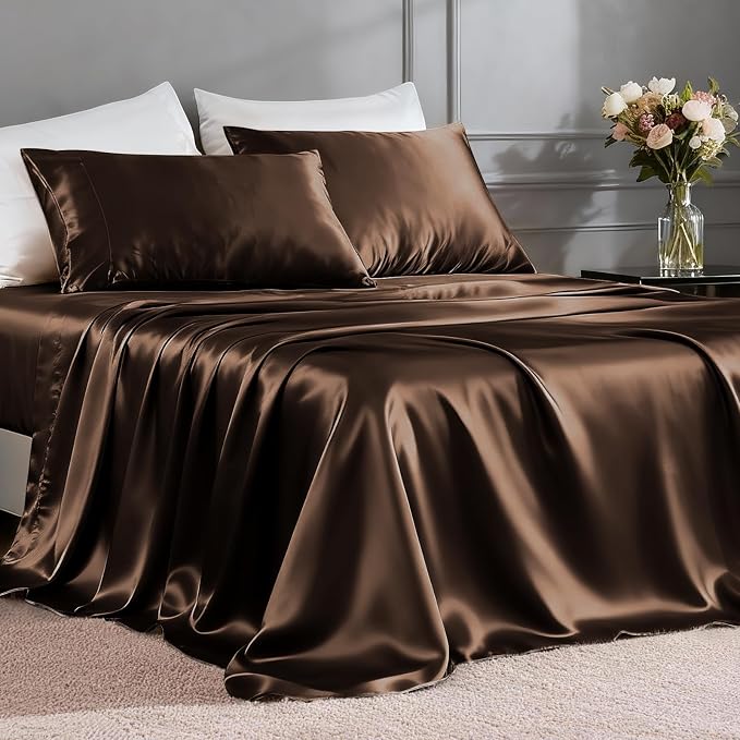 FreshCulture Satin Sheets King Size by FreshCulture