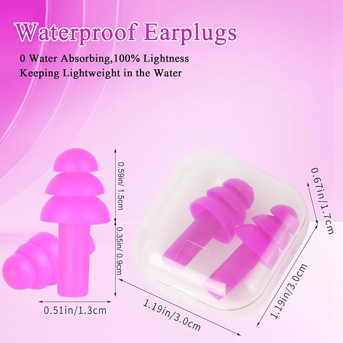 24 Pair Rose Red Ear Plugs - Image 2