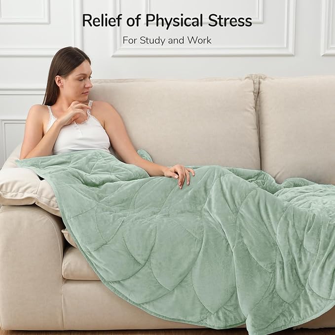 Kaisa Weighted Blanket for Adults, Soft Heavy Blanket Machine Washable - Image 5