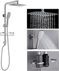 SonTiy Rain Shower Head with Handheld Spray and Shower Shelf, All Metal Shower by SonTiy