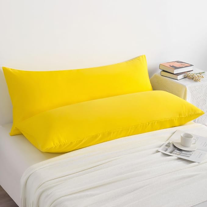 NTBAY Body Pillow Cases Set, 2 Pack Brushed Microfiber 20x54 Inches, Stain - Image 5