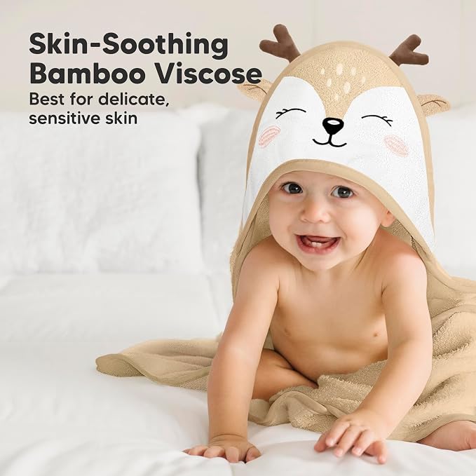 KeaBabies Hooded Baby Towel for Newborn - Image 3