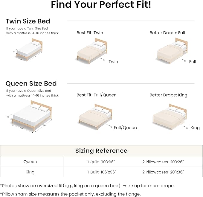 Love's cabin King Size Cotton Quilt Set, 100% Cotton Fabric Striped Textured - Image 9
