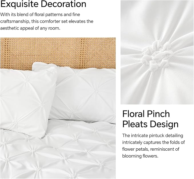 BEDELITE White Twin Comforter Set - Image 3