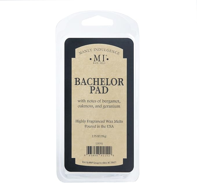 Manly Indulgence Bachelor Pad Scented Wax Melts, Wax Melt Warmer Cubes - Image 4
