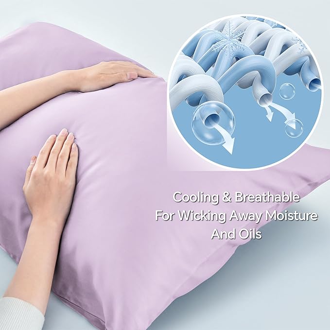 BEDELITE Pillow Cases Queen Size Set of 2, Rayon Derived from Bamboo, Cooling - Image 3