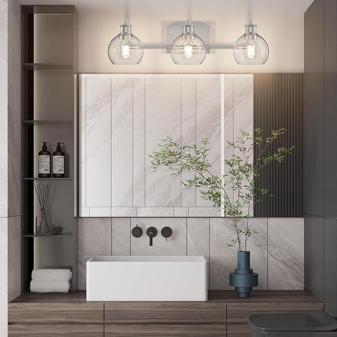 Tipace 3 Lights Vanity Light Bathroom Light Fixture Over Mirror - Image 6