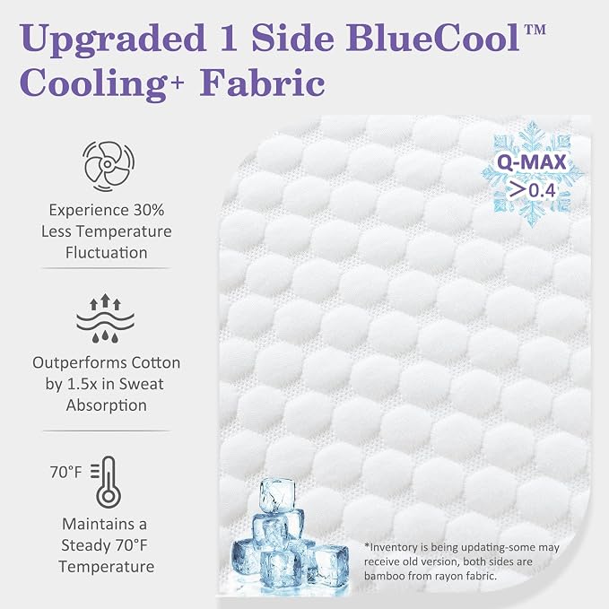HOMELAB Adjustable Shredded Memory Foam Pillow King Size, Cooling Bed Pillow - Image 2