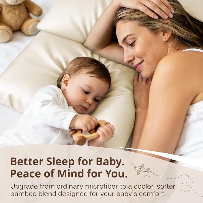 MR&HM Breathable Toddler Pillowcase 13"x18" Travel Pillow Case Set of 2 - Image 6