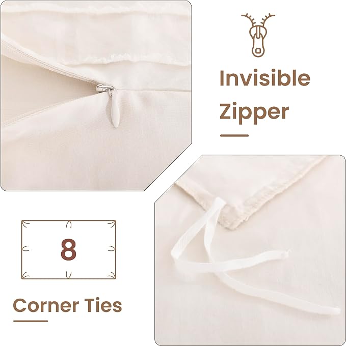 NEXHOME PRO Duvet Cover King, Soft and Lightweight 100% Washed Microfiber - Image 7
