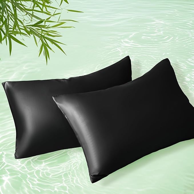 Homiest Cooling Pillow Cases Queen Size Set of 2, 100% Rayon Derived from by Homiest