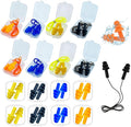 Ear Plugs for Sleeping, 16 Pairs Noise Canceling Soft Reusable Silicone by AXBUS
