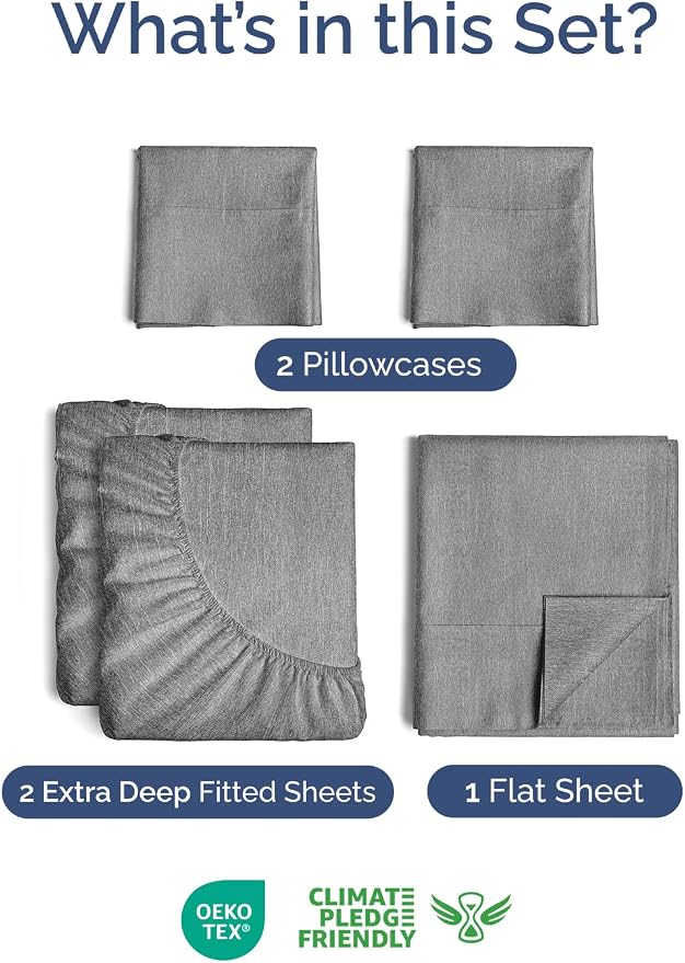 Extra Deep Split King Sheet Set - Image 2