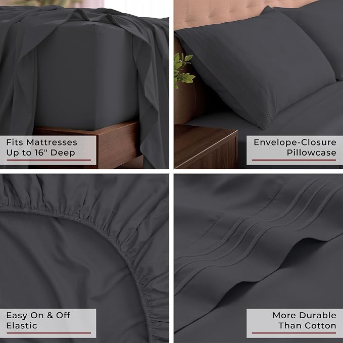 Mellanni California King Sheets Set - Image 5