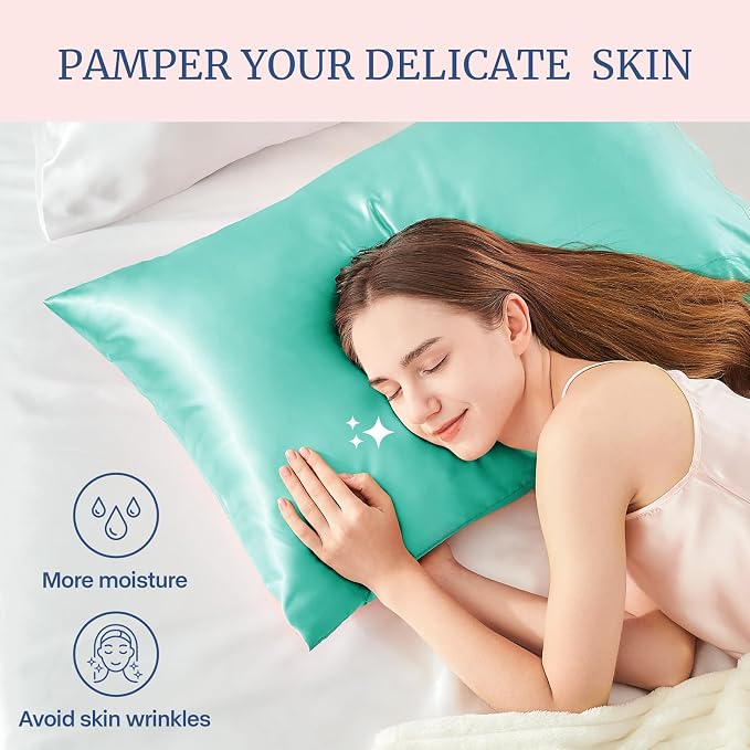 BEDELITE Satin Pillowcase for Hair and Skin, Super Soft Similar to Silk Pillow - Image 3