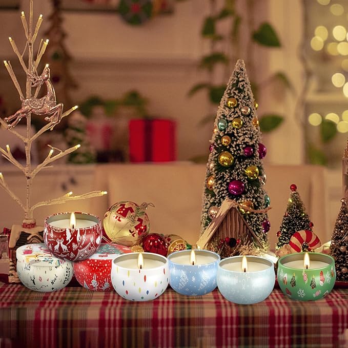 WPONSZU 24 Pack Christmas Scented Candles Gift Set - Image 6
