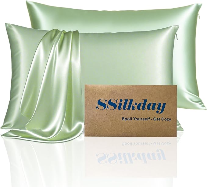 Mulberry Silk Pillow Cases 2 Pack Standard Size by Unknown