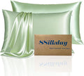Mulberry Silk Pillow Cases Queen Size Set of 2, Ultra Smooth Soft Breathable by Unknown