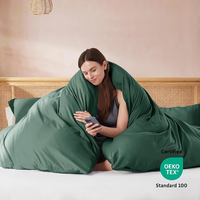 Nestl Forest Green Duvet Cover Queen Size - Image 3