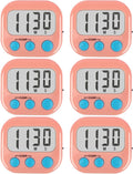 6 Pack Kitchen Timers Loud Ring Digital Timers by AOUCE
