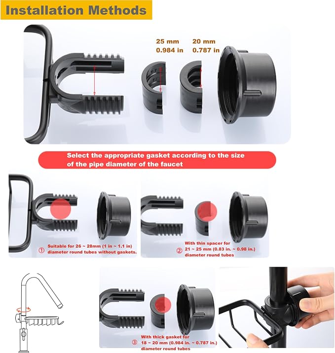 Sink Organizer Rack for Kitchen and Bathroom, 2025 New Stainless Steel - Image 5