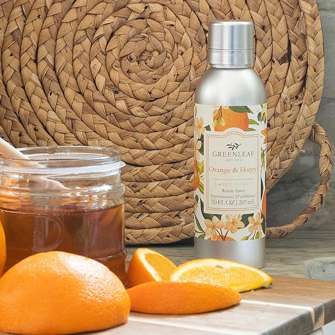 Greenleaf Gifts Orange & Honey Scented Room Air Freshener Spray | Non-Aerosol 7 - Image 4