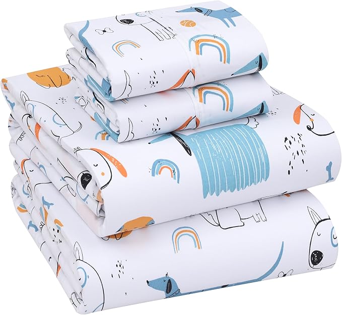 RUVANTI 100% Cotton Sheets – Queen Size Percale Bedding, Cooling & Breathable by Ruvanti