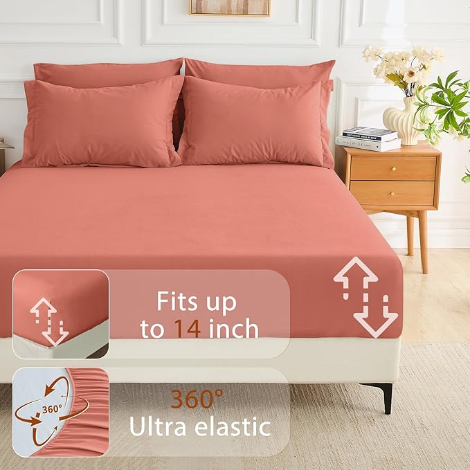 MUXHOMO 7 Pieces Queen Comforter Set, Soft Bed in a Bag Queen Size, All Season - Image 6