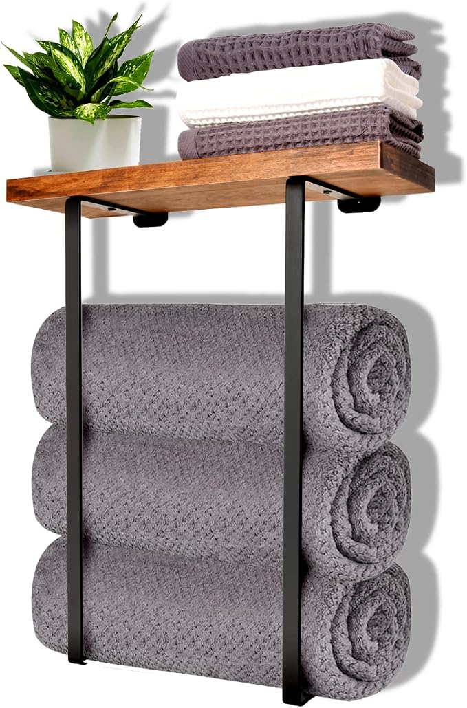 Joben Oligey Towel Racks for Bathroom Wall Decor, Bathroom Shelves, Small Towels by JobenOligey