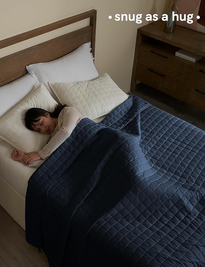 YnM 15lbs Weighted Blanket for Adults, Cotton Heavy Bed Throw Blanket - Image 3