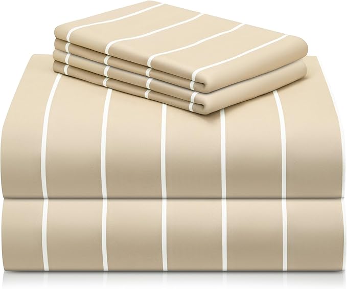 LuxClub 4 PC Full Size Sheet Set, Breathable Luxury Bed Sheets, Deep Pockets by LuxClub