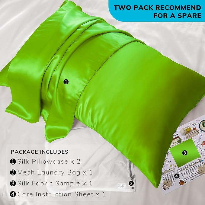 PROMEED 23 Momme Silk Pillowcase 2 Pack - Image 6