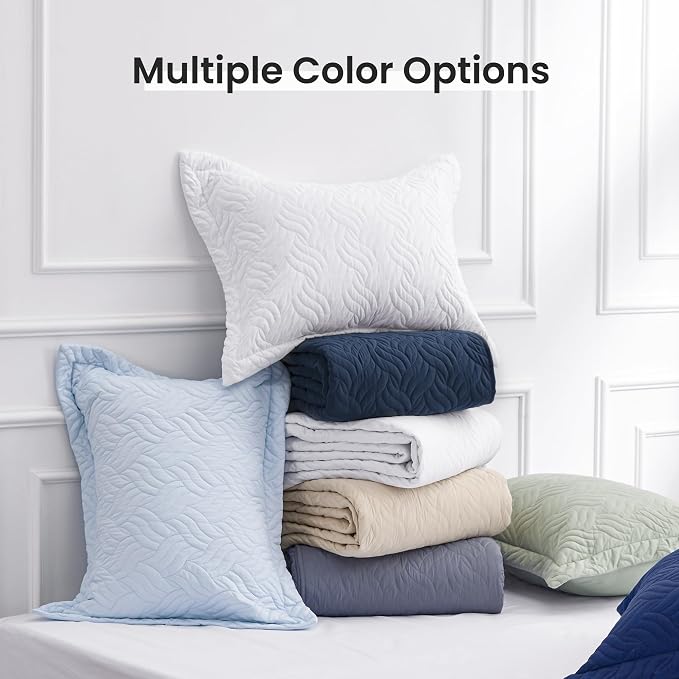Love's cabin Quilts for Full Bed Navy Blue Bedspreads Bedding Set - Image 8