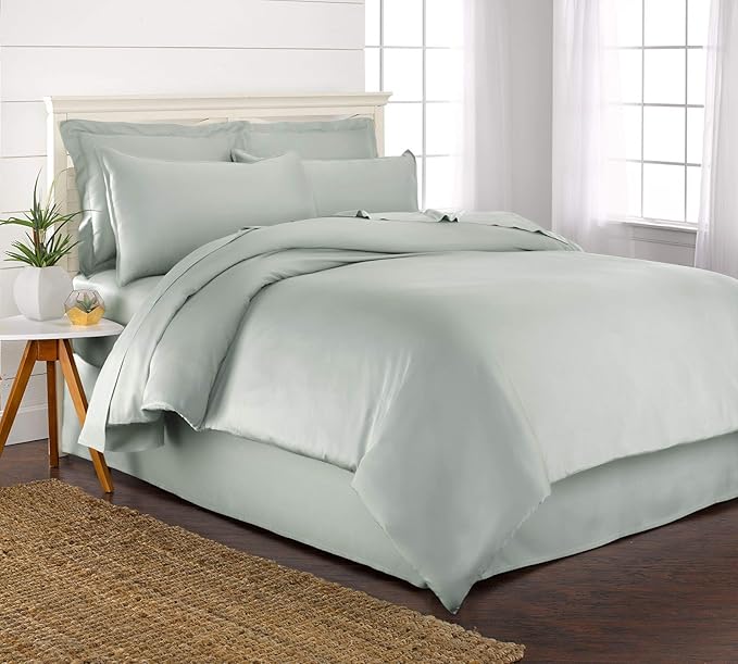 Queen Duvet Cover by Pure Bamboo, 3 Piece Set, Genuine 100% Organic Viscose by PureBamboo