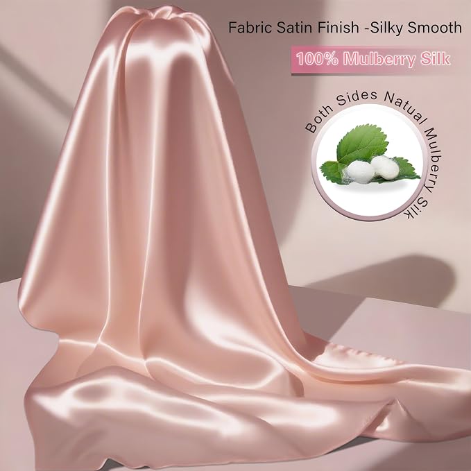 Mulberry Silk Pillow Cases 2 Pack Standard Size - Image 2