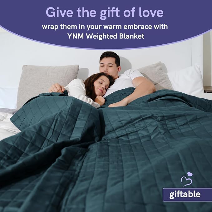 YnM Exclusive Weighted Blanket, Soothing Cotton, Smallest Compartments - Image 7