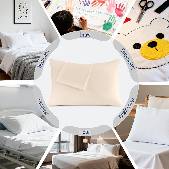Pillowcases Standard 4 Pack, 20x26 Pillow Cases - Image 6