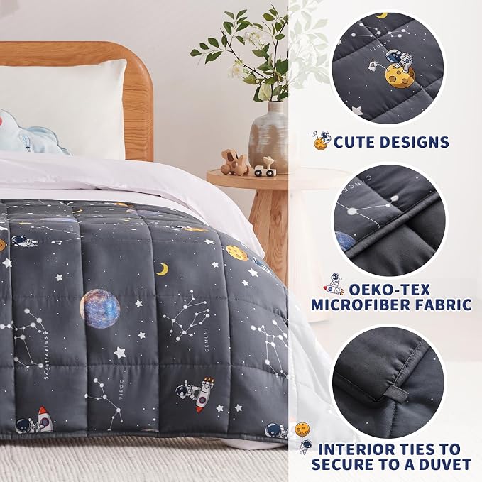 anfie Weighted Blanket Kids, Weighted Blanket Cooling Blanket - Image 4