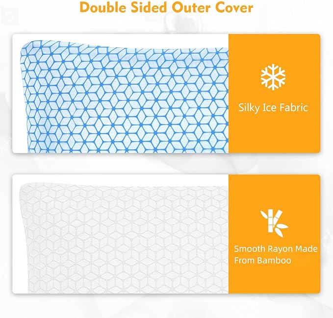 Love Attitude Bed Pillow Queen Size 1 Pack, Shredded Memory Foam Pillow - Image 3